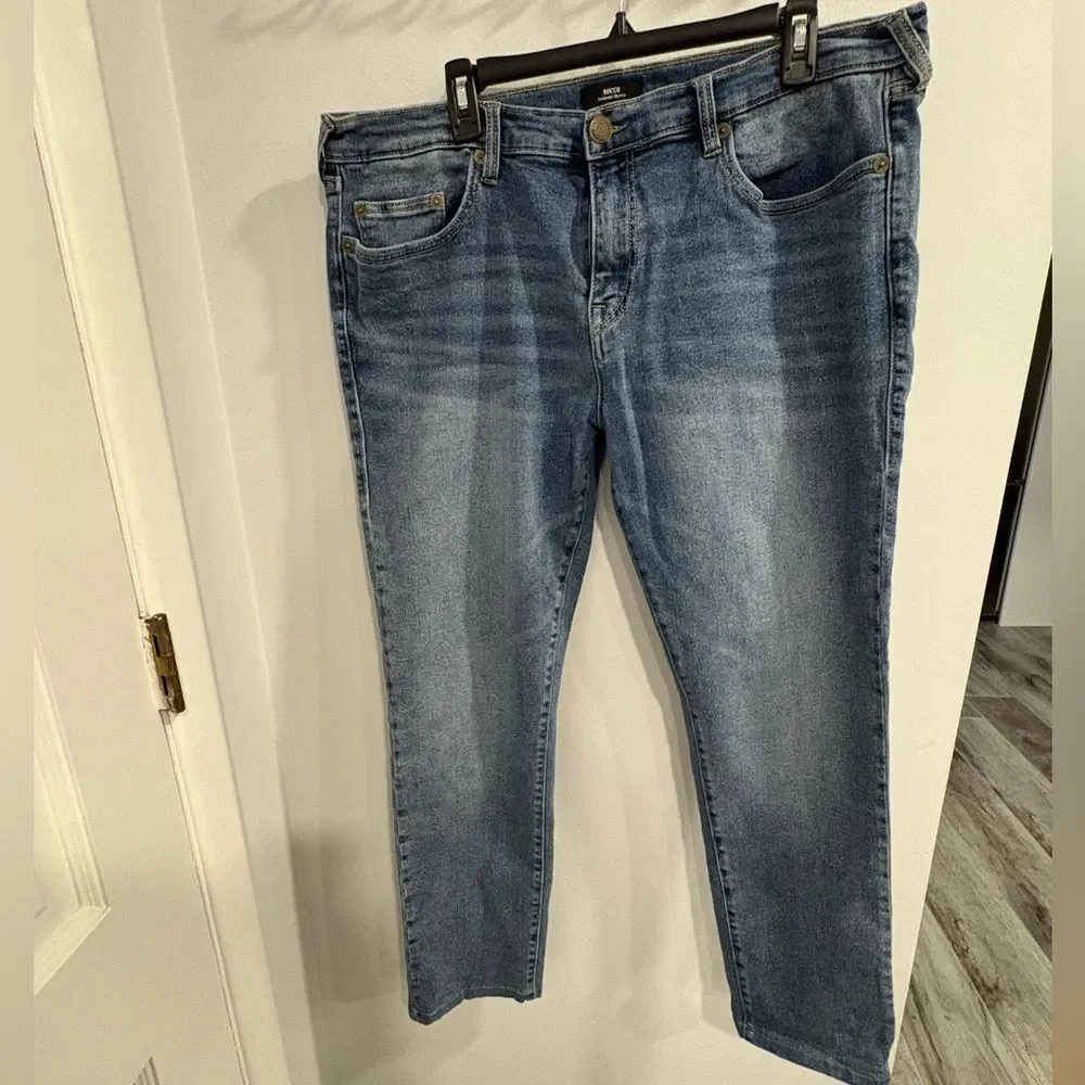 True Religion Men's Relaxed Skinny Jeans - Medium Blue